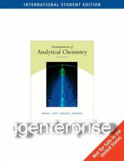 Fundamentals of Analytical Chemistry 8E Skoog Crouch 8th Edition + CD