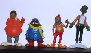 Fat Albert and Cosby Kids 1970s Vintage Plastic Figures