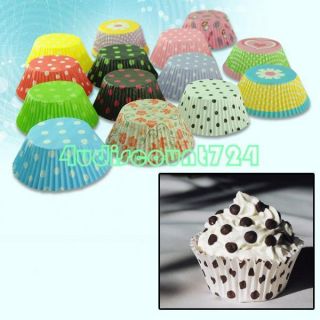 Colors 120pcs Cupcake Muffin Baking Paper Cups Liners Cases