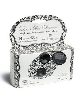  Guest Favor Gift Love Bird Damask Single Use Disposable Camera