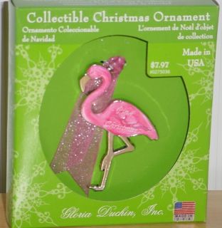 Collectible Gloria Duchin Pewter Flamingo Ornament