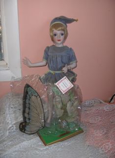Duck House Bill OConnor Porcelain Fairy Doll Canterbury Bell Stand