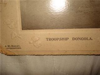 WW1 Photograph of Troopship Dongola by J.W.Oakley