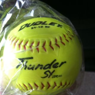 Dudley Thunder SY 12 Softballs ASA 44 375 Synthetic