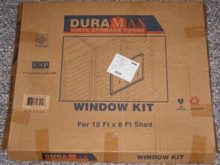 Duramax Vinyl Shed Window Kit Opened Never Used