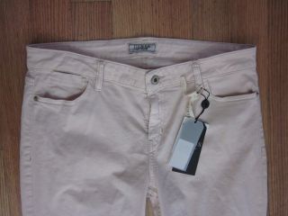 New Guess Rice Milk Straight Leg Zipper Cropped Jeans 31 12 $ 79