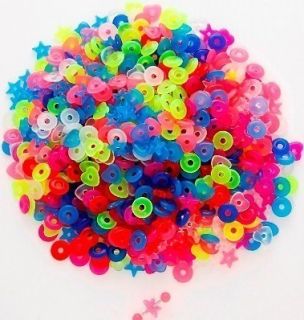 145 40pc Glow in the Dark Donuts for Tongue Rings