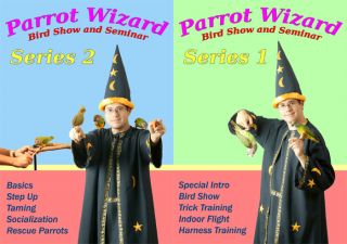 Parrot Wizard Bird Show Seminar DVD Set 2 DVDs About Parrot Training