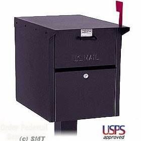  Locking Mail Chest Front Rear Doors Large Mailbox Rust Proof