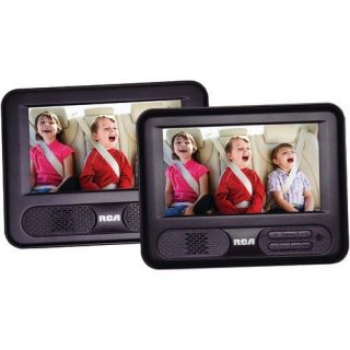 rca drc69707e 7 dual screen mobile dvd player package contents