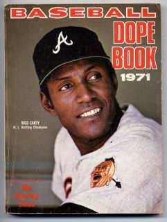 Baseball Dope Book 1971 Sporting News Statistics