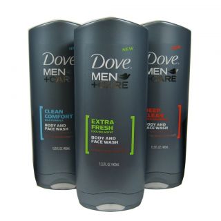 Dove Men Care Face and Body Wash Variety 13 5oz 2 Bottles