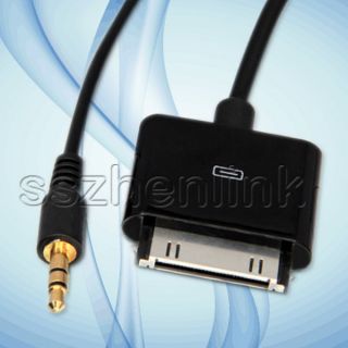 iPod Dock Cable End Male to 3 5mm Cable Aux Input