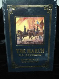 Easton Press THE MARCH Signed by both Doctorow Illus by Kunstler