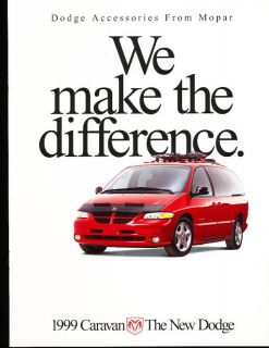 1999 Dodge Caravan Accessories Sales Brochure Book
