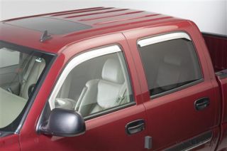 2009 2012 Dodge RAM Quad Cab Chrome Window Vent Visors Putco 480139
