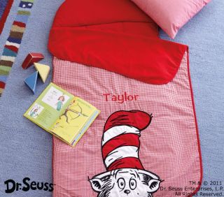 Pottery Barn Kids Dr Seuss Nap Mat Cat in The Hat Red New Sleeping Bag