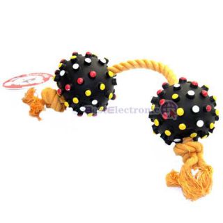INCREDIBLE STRAPPING Chew Rope Rubber Ball Toy Pet Dog Cat Funny Toy