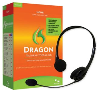 Dragon Naturally Speaking Version 11.5 Home Edition, Headset with