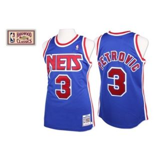 New Jersey Nets Drazen Petrovic Mitchell Ness Jersey 48