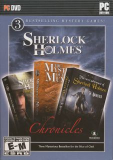 Sherlock Holmes Chronicles 3X PC Game WinXP Vista New