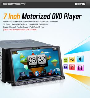  LCD TV in Dash Car 2Din iPod iPhone FM Stereo DVD Player 0 01