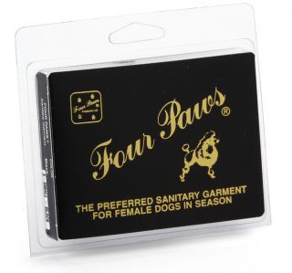 Four Paws Black Sanitary Pants Dogs in Heat New Product