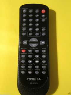 Toshiba DVD VHS Player Remote Control SE R0323