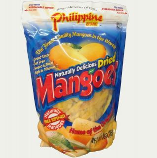Philippine Dried Mango Fruit Slices 30oz Bulk Mangoes