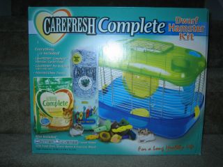 Carefresh brand dwarf hamster cage kit previously used in original box