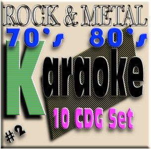 10 cdg lot karaoke rock metal 70 s 80 s clearance