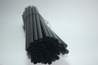 100 Black Giant Drinking Straw 8 for Frozen Cocktail Smoothie Shake