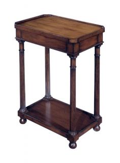 New Drinks Table Regency Aged Mahogany Finish Alder Solid Wood Yew