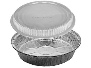  Take Out Cake Pan w Clear Dome Lid 50 PK Aluminum Containers