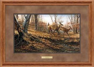 gallery now free terry redlin autumn run framed deer print