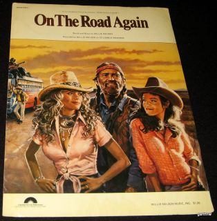  NELSON 1980 ON THE ROAD AGAIN ART & MUSIC SHEET DYAN CANNON AMY IRVING
