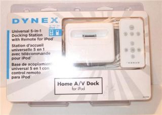 Dynex Docking Station Home theather TV ipod mini video nano A V dock w