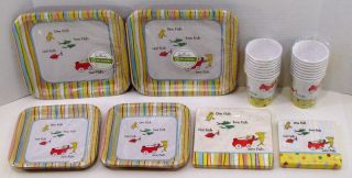 Dr Seuss Baby Shower 16 Dinner Dessert Plates Lunch Bev Napkins Cups