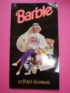 Vintage Barbie FAO Schwarz Catalog 1994 or 1995