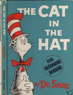 The Cat in The Hat 1957 1st Ed 3rd Print Dr Seuss VG