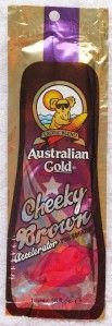 Australian Gold Cheeky Brown Bronzer Indoor Tanning Bed Lotion 10