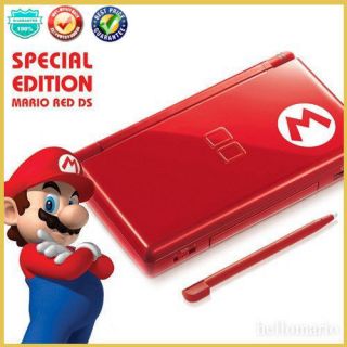 New Red mario Nintendo DS Lite Console NDSL handheld system DS DSL