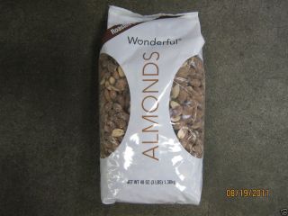 48 oz Wonderful Dry Roasted Salted Almonds