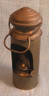 Antique Marine Nautical Brass Binnacle Kerosene Lamp Light