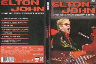 RARE Elton John DVD Live 1976 Earls Court London All Regions Earls