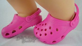 Doll Clothes Fuchsia Crocs Duc Shoes Fits Bitty Baby Huge Selection