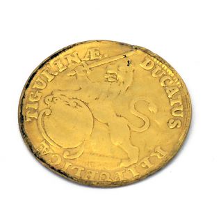 1727 1 Ducat Swiss Sitzerland Zurich 98 6 Gold Coin RARE 3 4G Bullion