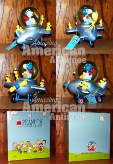  Collection 50th Anniversary Snoopy and Woodstock Plane Globe