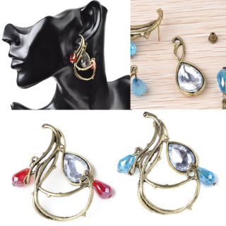  Jewelry Lots Rhinestone Crystal Earrings Ear Cuff Studs Bulk