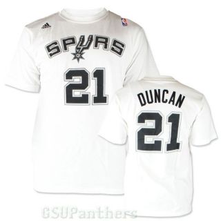 Duncan San Antonio Spurs Adidas Player Faux Stitch Jersey T Shirt Sz M